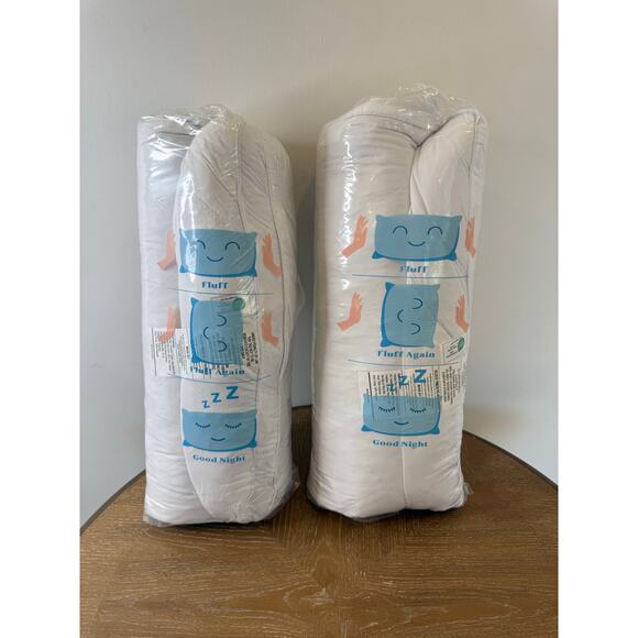 fluff Other - Fluff Good Night Bed Pillows Twin Pack Standard/Queen White Soft Sleep Pillows